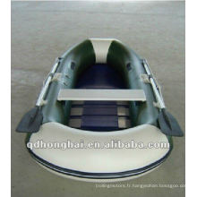 barque, bateau de pêche gonflable CE HH-F270 avec plancher latté